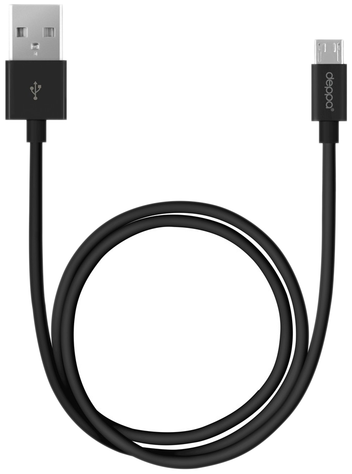 Кабель Deppa 72205 microUSB 2м Black