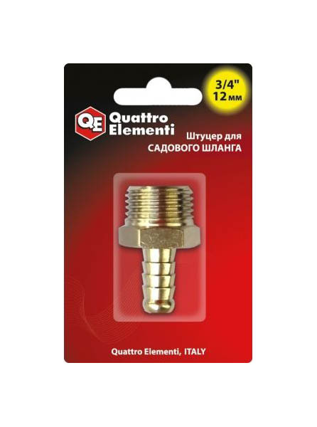 Переходник для шланга Quattro Elementi 771-848 3/4''-3/4