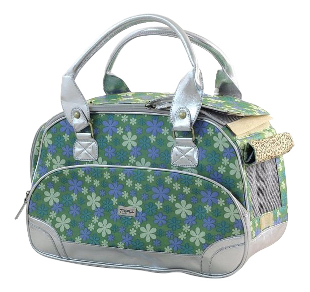 

Сумка-переноска Triol 18x45x29см FFH202 зеленый, серебряный, FFH202