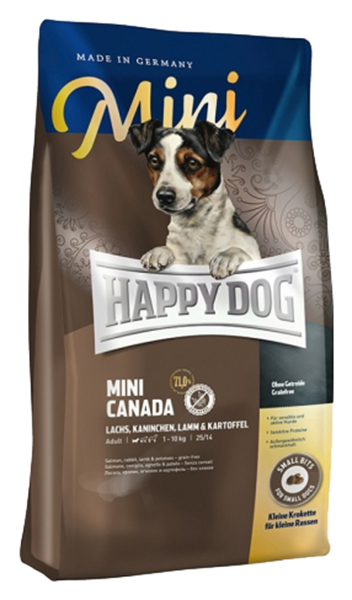 

Сухой корм для собак Happy Dog Supreme Mini Canada, мелих пород, рыба, 1кг, Supreme Mini Canada