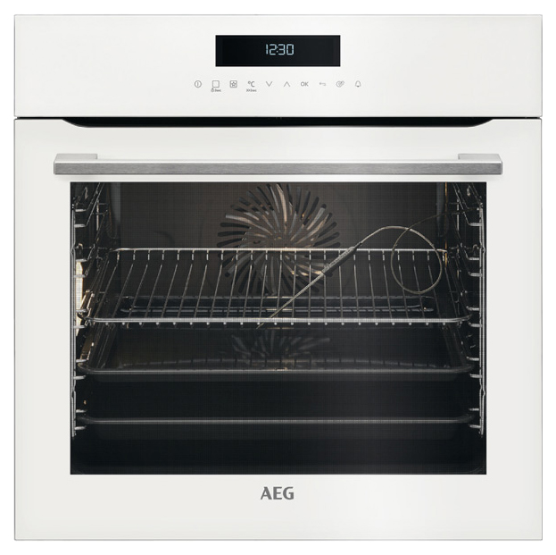 фото Встраиваемый электрический духовой шкаф aeg bcr742350w white