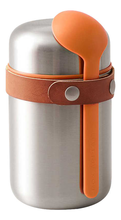 фото Термос black+blum food flask bam-ff-s003 0,4 л серебристый/оранжевый