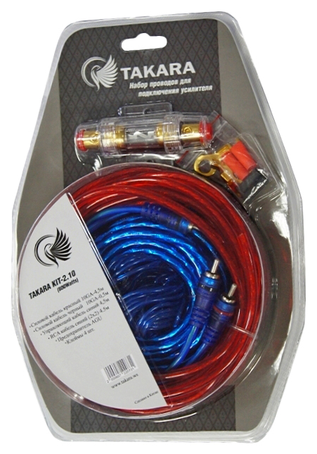 Комплект проводов для подключения усилителя TAKARA KIT-2.10