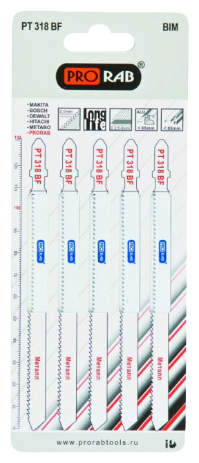 Пилки для лобзиков Prorab PT318BF 00003558