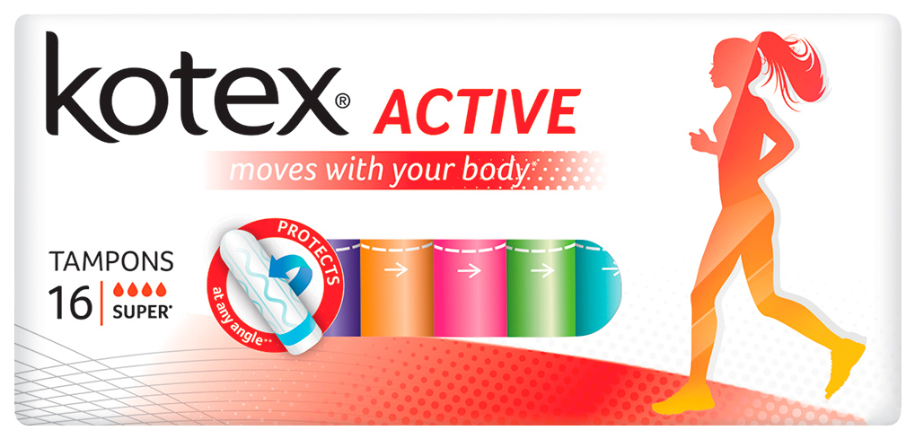 фото Тампоны kotex active super 16 шт