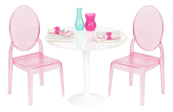 фото Мебель для кукольного дома our generation стол и два стула