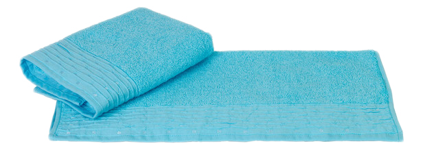 фото Банное полотенце hobby home textile голубой