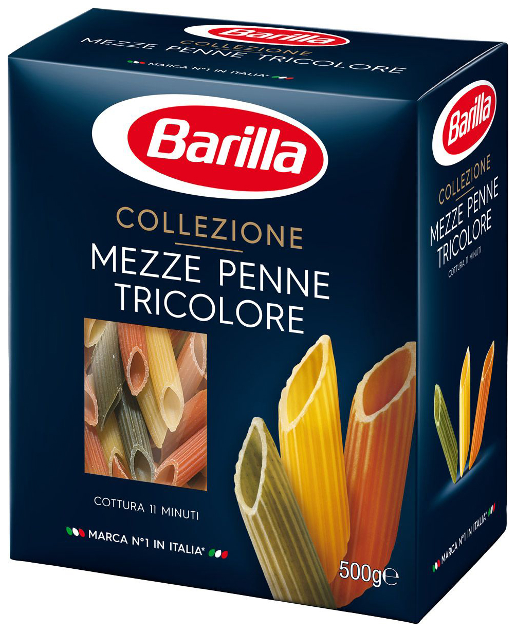 фото Макароны barilla mezze penne tricolore 500 г