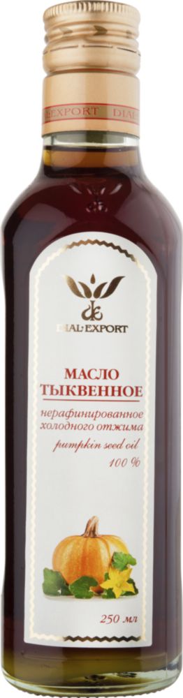 Масло тыквенное Dial-Export нерафинированное холодного отжима 250 мл