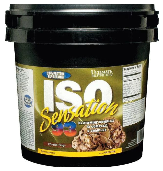 фото Протеин ultimate nutrition iso sensation 93, 2270 г, chocolate fudge