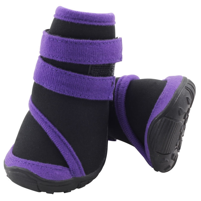 фото Обувь для собак triol размер s, 4 шт черный, фиолетовый