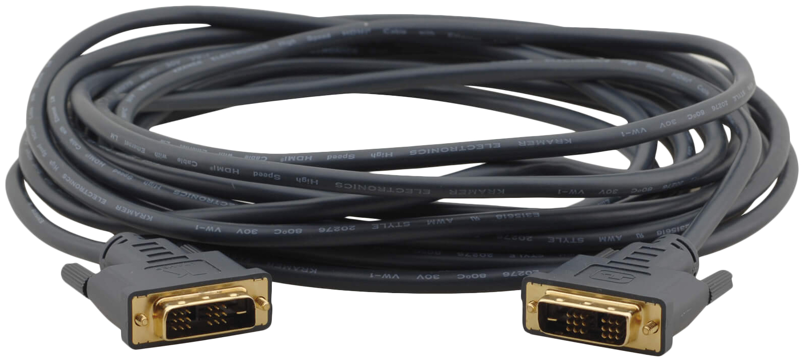 

Кабель Kramer C-MDM/MDM-10 DVI-D to DVI-D вилка-розетка 3м, C-MDM/MDM-10