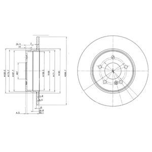 фото Тормозной диск delphi bg3239