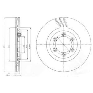 

Тормозной диск DELPHI BG4112