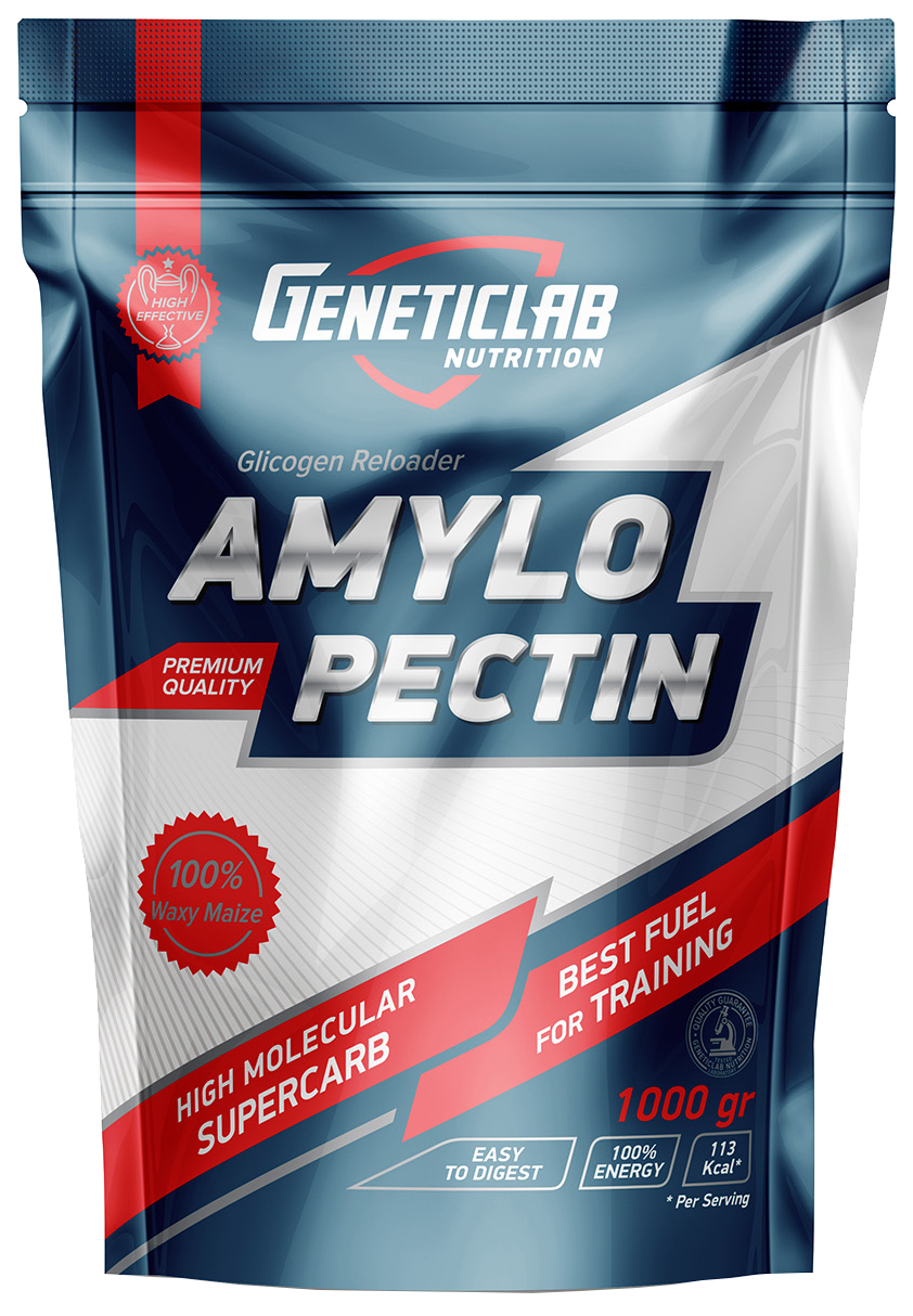 Изотоник GeneticLab Nutrition Amylopectin, 1000 г, natural