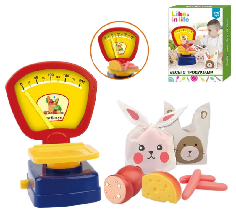 S+S TOYS Игровой набор Продукты. Весы с продуктами 200152854