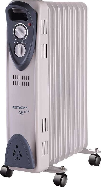 Масляный радиатор Engy EN-2209 Modern белый каминокомплект modern с электроочагом vision 42 log белый