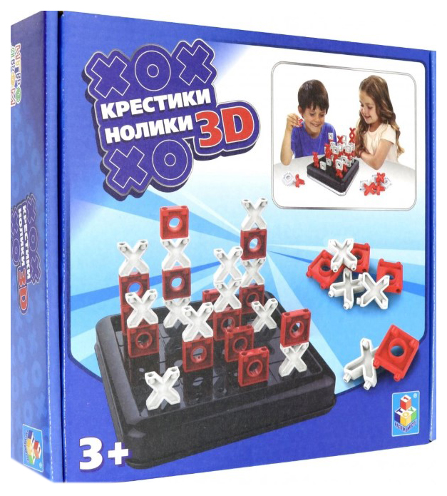 фото Игра настольная "игродром. крестики-нолики 3d" 1toy