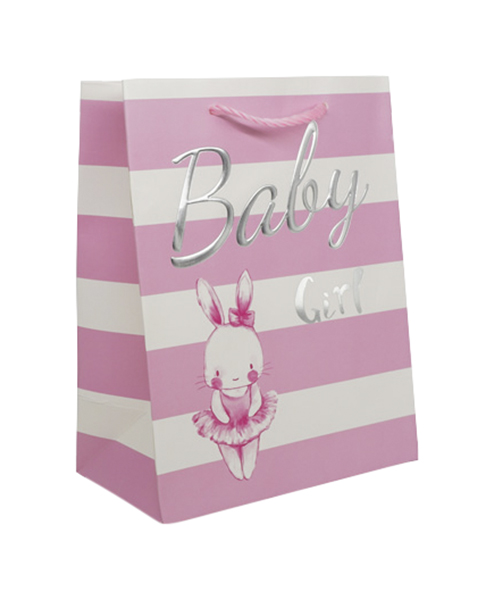 

Пакет подарочный ламинированный "Baby", цвет: A-розовый, 32x26x12 см, арт. YR050
