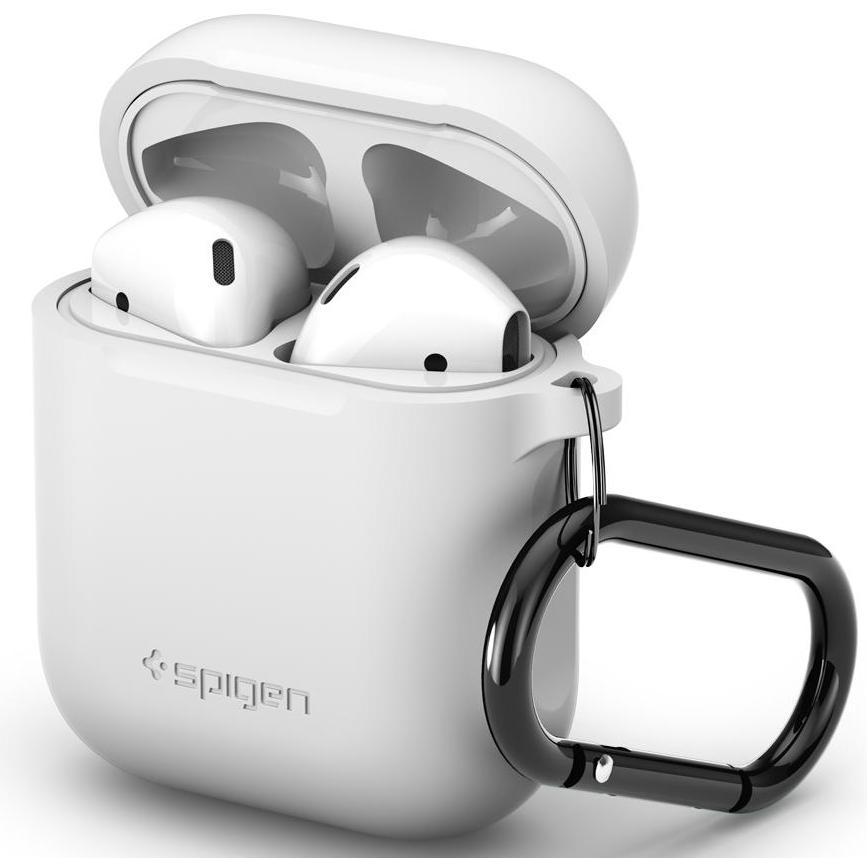 Чехол Spigen Silicone Case для AirPods White