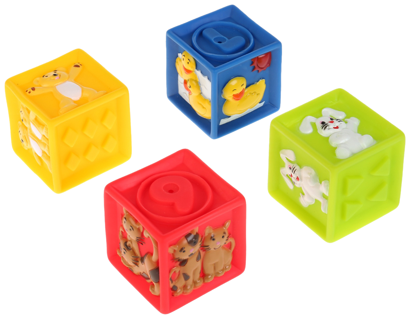 

Игрушка для купания Играем Вместе Кубики с животными