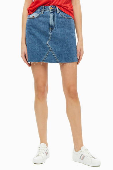 

Юбка женская Tommy Jeans DW0DW06936 синяя 28 US, Синий, DW0DW06936