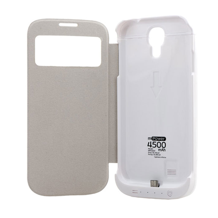 фото Чехол-аккумулятор gmini gm-mpc-s45 white, для galaxy s4 4500mah white