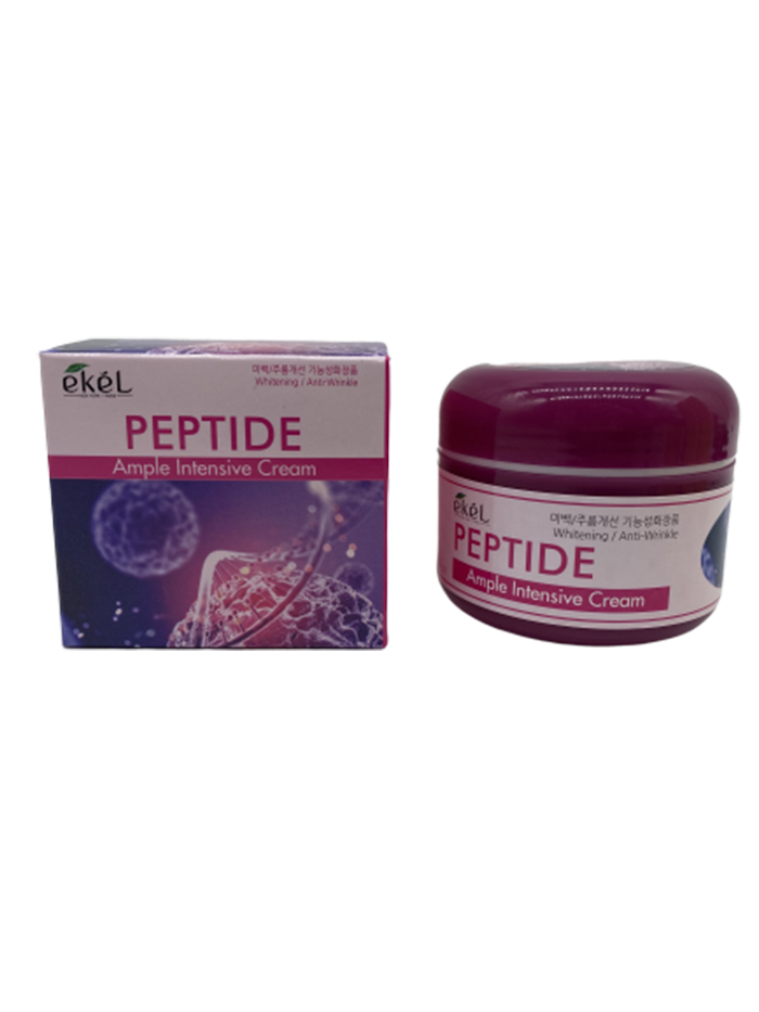 фото Крем для лица с пептидами ekel peptide ample intensive cream 100гр