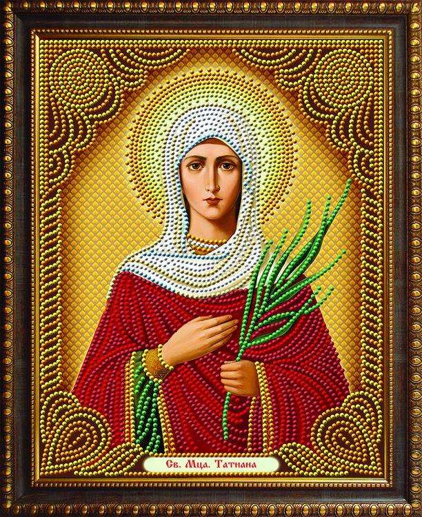 

Алмазная вышивка Алмазная Живопись Икона Святая Татьяна, 22x28 см, Икона Святая Татьяна