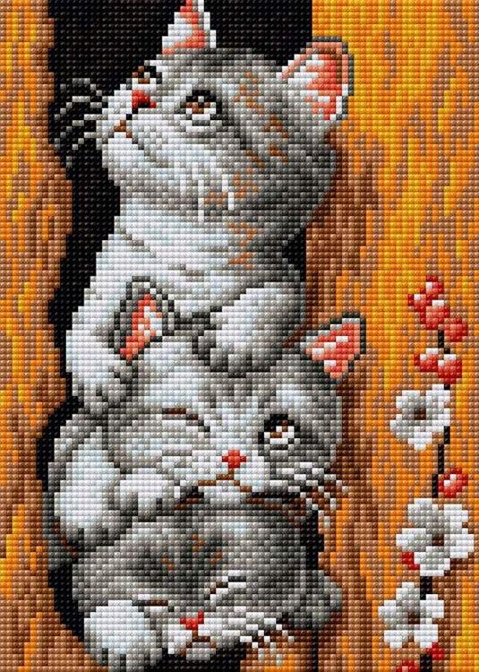 

Алмазная вышивка Вышиваем бисером Любопытные, 20x28,5 см, Любопытные