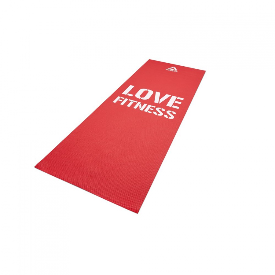 Коврик для йоги и фитнеса Reebok Love red 173 см, 4 мм