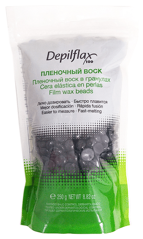 Воск для депиляции Depilflax Черный 250 г воск для депиляции depilflax слоновая кость 1 кг