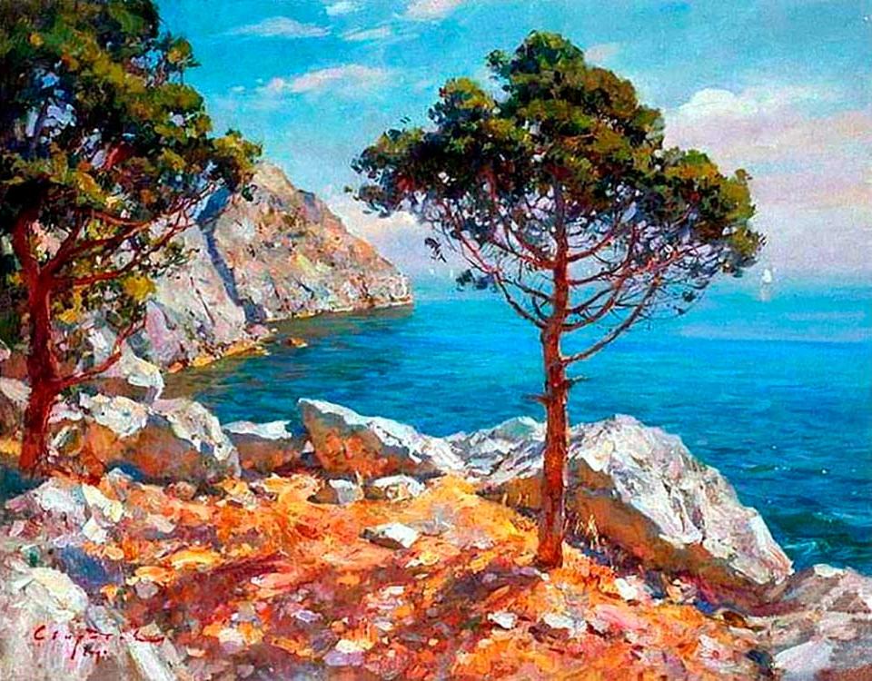 

Картина по номерам Paintboy Крымский пейзаж, 40x50, Крымский пейзаж