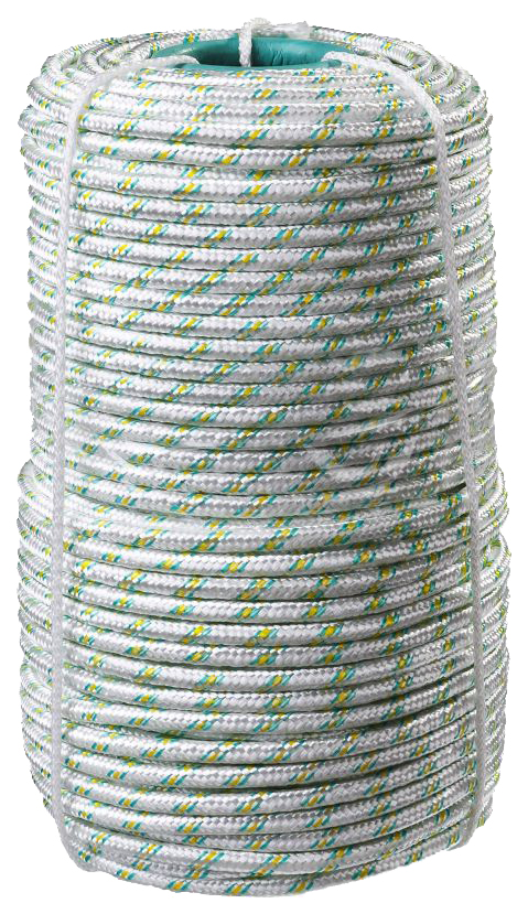Фал плетёный капроновый СИБИН 16-прядный диаметр 6 мм, бухта 100 м, 650 кгс томикс комплект для грызунов капроновый 12мм поводок шлейка