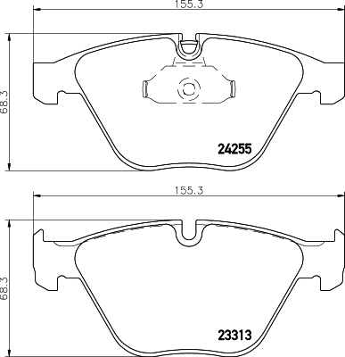 

Комплект тормозных колодок Hella 8DB355013931