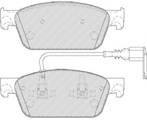 Комплект тормозных колодок Ferodo FVR4302