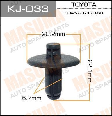 

Клипса автомобильная Masuma KJ033