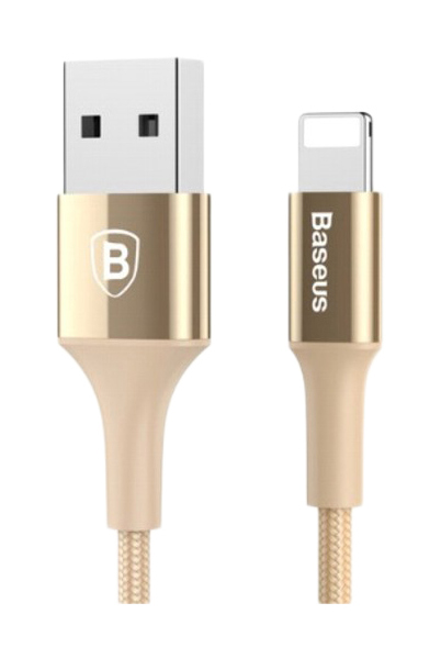 фото Кабель baseus lightning 1м gold