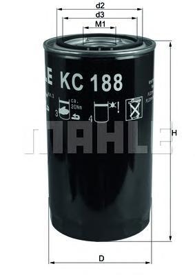 фото Фильтр топливный mahle/knecht kc188