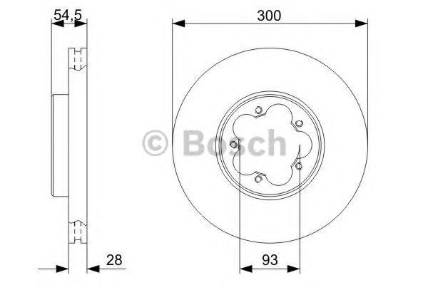 фото Тормозной диск bosch 0986479307