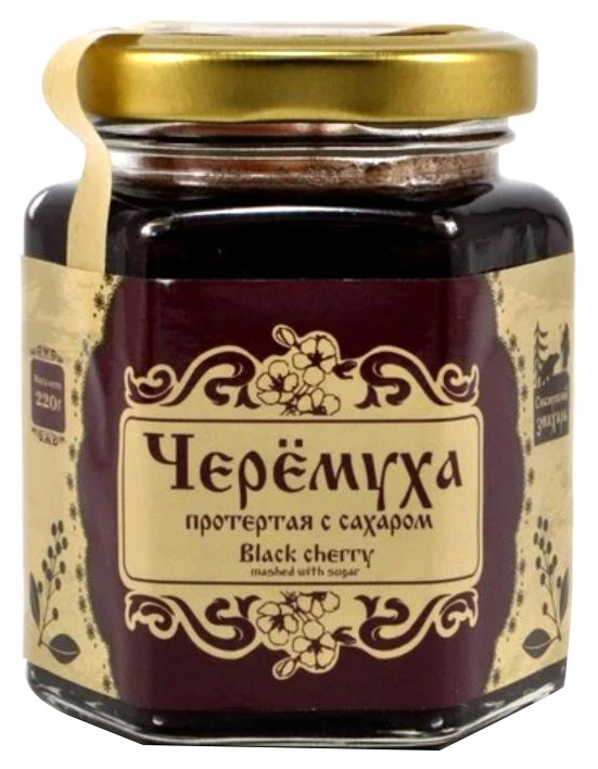 

Черемуха протертая Сибирский Знахарь с сахаром 220 г