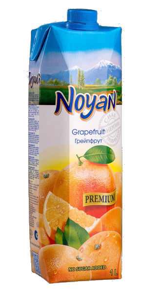 

Грейпфрутовый сок Noyan premium 1 л, Noyan грейпфрут