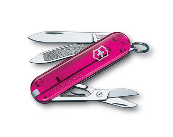 

Мультитул Victorinox Classic, розовый/прозрачный, 7 опций, Classic SD