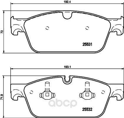 

Колодки тормозные Hella 8DB355020841