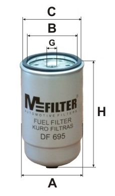 

Фильтр топливный MFILTER DF 695