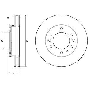 

Тормозной диск DELPHI BG9140C
