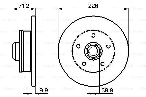 фото Тормозной диск bosch 0986478332