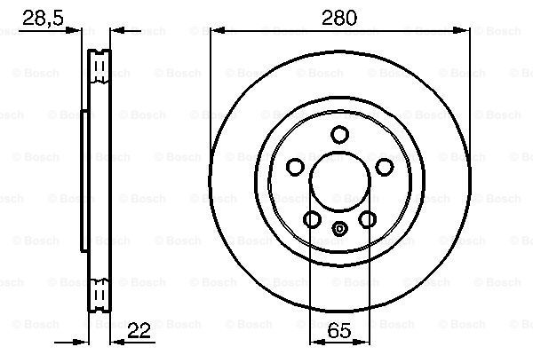 

Тормозной диск BOSCH 0986478542