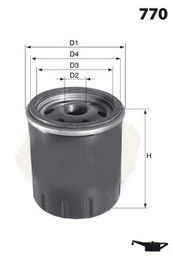 

Фильтр масляный MECAFILTER ELH4350