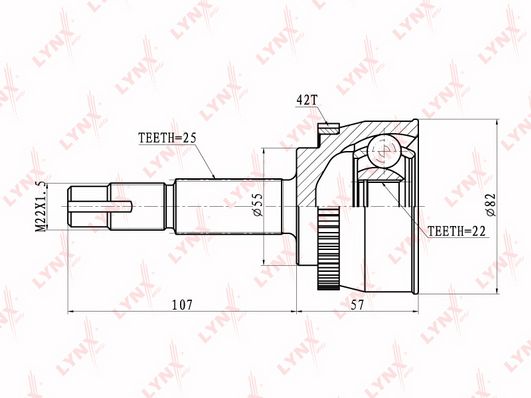 

Шрус LYNXauto CO-5724A